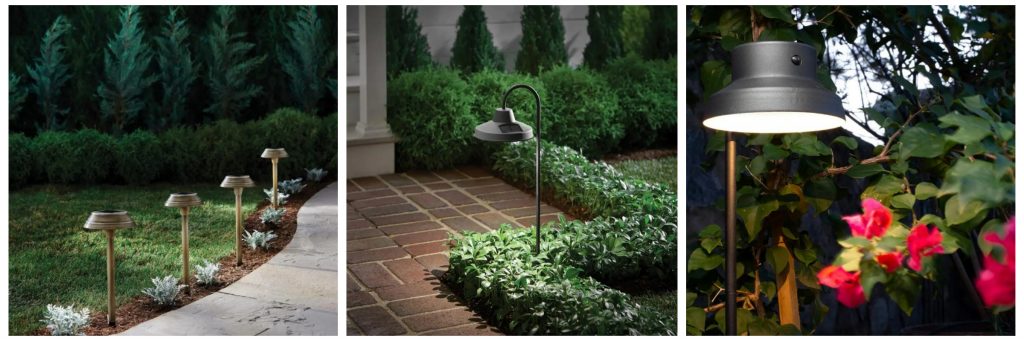 3 styles of solar pathways lights that can be used along your backyard fence