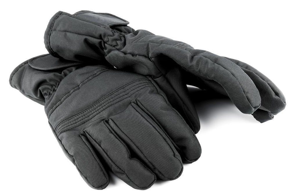 black winter gloves
